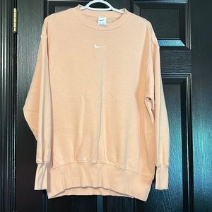 pink/tan nike crew neck